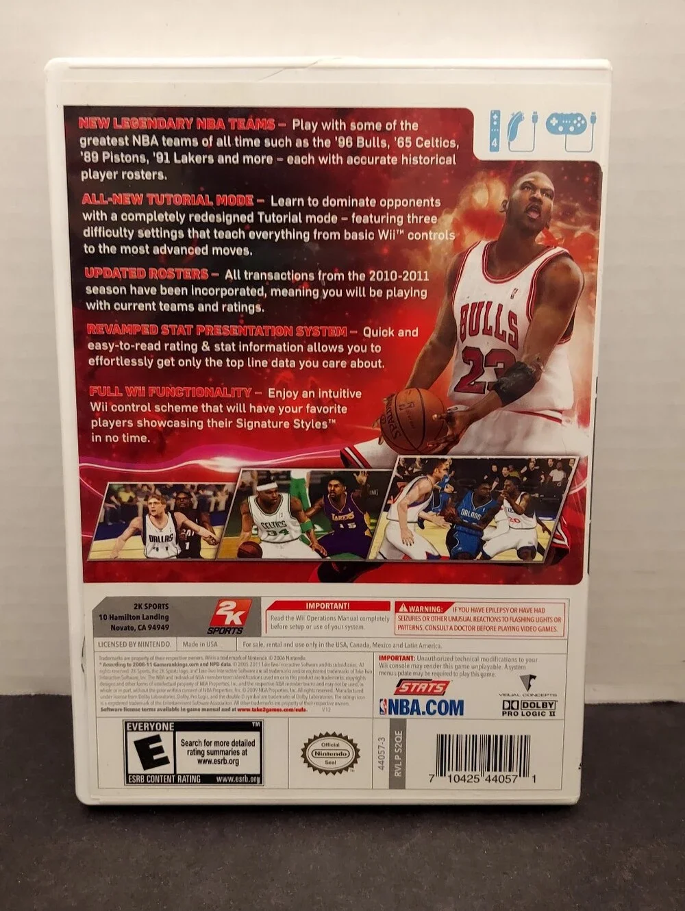 NBA 2k12 For Wii Nba 2k12 wii complete with manual Nintendo Wii Michael jordan